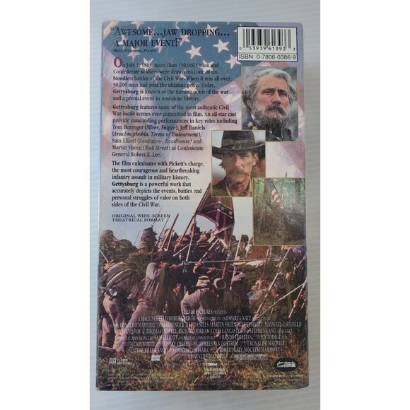Gettysburg Tom Berenger Jeff Daniels Martin Sheen 2 Box Set 1993 VHS New Sealed - Picture 3 of 9